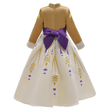 Load image into Gallery viewer, Princess Girls Dress Anna Cosplay Costume Snow Queen Elsa 2 Dresses Anna Dress for Birthday Halloween Cosplay Costume