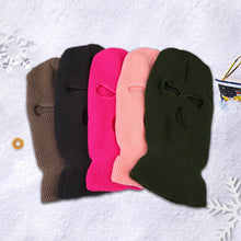 Load image into Gallery viewer, Full Face Cover Ski Mask Hat 3 Holes Balaclava Army Tactical CS Windproof Knit Beanies Bonnet cycling Winter Warm Unisex Caps
