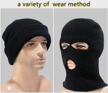 Load image into Gallery viewer, Full Face Cover Ski Mask Hat 3 Holes Balaclava Army Tactical CS Windproof Knit Beanies Bonnet cycling Winter Warm Unisex Caps