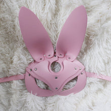 Load image into Gallery viewer, Fullyoung Sexy Leather Mask Bunny Girl Cosplay Masquerade Erotic Halloween Carnival Party Masks Bdsm Bondage Games Fetish Mask