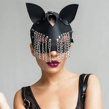 Load image into Gallery viewer, Fullyoung Sexy Leather Mask Bunny Girl Cosplay Masquerade Erotic Halloween Carnival Party Masks Bdsm Bondage Games Fetish Mask