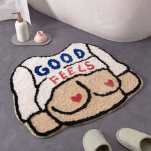 Load image into Gallery viewer, Funny Cartoon Bedside Rug Anti-Slip Absorbent Bathroom Mat Fluffy Soft Bedroom Carpet Plush Living Room Decorative Home Door Rug
