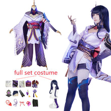 Load image into Gallery viewer, Game Genshin Impact Raiden Shogun Cosplay Costume Baal Sexy Women Kimono Dress Uniform Suit Halloween Costumes for Women
