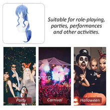 Load image into Gallery viewer, Game Genshin Impact Ganyu Cosplay Long Blue Gradient Wig Anime Cosplay Wigs Halloween Heat Resistant Synthetic Wigs