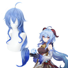 Load image into Gallery viewer, Game Genshin Impact Ganyu Cosplay Long Blue Gradient Wig Anime Cosplay Wigs Halloween Heat Resistant Synthetic Wigs