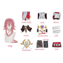 Load image into Gallery viewer, Game Genshin Impact Yae Miko Guuji Yae Cosplay Costume Wig Uniform Dress Suit Party Outfit Halloween Costumes for Women