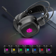 Load image into Gallery viewer, 7.1 Virtual 3.5mm Wired Headset RGB Light Game Headphones Noise Cancelling with Microphone for Laptop PS4 Gamer