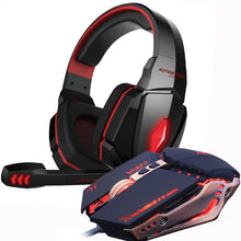 Load image into Gallery viewer, Gaming Headset and Gaming Mouse 4000 DPI Adjustable Stereo Gamer Earphone Headphones + Gamer Mice LED Light Optical USB Wired