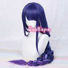 Load image into Gallery viewer, Genshin Impact Baal Cosplay Raiden Shogun Wig 85cm Blue Purple Wig Cosplay Anime Cosplay Wig Heat Resistant Synthetic Wigs Hair