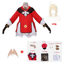 Load image into Gallery viewer, Genshin Impact Cosplay Klee Cosplay Costume Backpack Wigs Shoes Loli Party Outfit Uniform Christmas Halloween Costume Carnival
