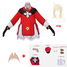 Load image into Gallery viewer, Genshin Impact Cosplay Klee Cosplay Costume Backpack Wigs Shoes Loli Party Outfit Uniform Christmas Halloween Costume Carnival