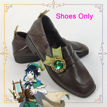 Load image into Gallery viewer, Genshin Impact Cosplay Venti Costume Halloween Anime Game Genshin Impact Venti Cosplay Wig Shoes Harp Prop Outfit