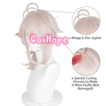 Load image into Gallery viewer, Genshin Impact Kazuha Cosplay Wig 46cm Pink Mixed Red Wig Cosplay Anime Cosplay Wigs Heat Resistant Synthetic Wigs Halloween