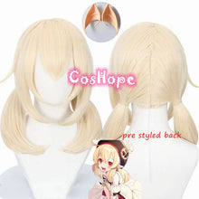 Load image into Gallery viewer, Genshin Impact Klee Cosplay Wig 45cm Golden Wig Cosplay Anime Cosplay Wigs Heat Resistant Synthetic Wigs Halloween for Girls
