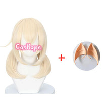 Load image into Gallery viewer, Genshin Impact Klee Cosplay Wig 45cm Golden Wig Cosplay Anime Cosplay Wigs Heat Resistant Synthetic Wigs Halloween for Girls