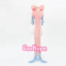 Load image into Gallery viewer, Halloween Genshin Impact Kokomi Cosplay Wig 120cm Pink Mixed Blue Wig Cosplay Anime Cosplay Wigs Heat Resistant Synthetic Wigs