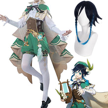 Load image into Gallery viewer, Genshin Impact Venti Cosplay Costume Barbatos Cloak Wig Accessories Suit Halloween Costumes for Women Men