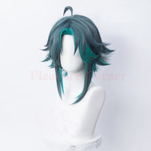 Load image into Gallery viewer, Genshin Impact Xiao Wig Cosplay Prop Dark Blue Light Blue High Temperature Resistant Hair Amie Hot Game Character Accessories