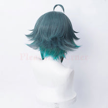 Load image into Gallery viewer, Genshin Impact Xiao Wig Cosplay Prop Dark Blue Light Blue High Temperature Resistant Hair Amie Hot Game Character Accessories
