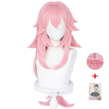 Load image into Gallery viewer, Genshin Impact Yae Miko Cosplay Wig Scalp Simulation Pink Long Pre-Styled Anime Wigs Genshin Inazuma Yae Miko Cosplay Hair