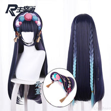 Load image into Gallery viewer, Genshin Impact Yun Jin cosplay wig Long Wig With Braids COS Heat Resistant Synthetic Hair Yunjin COS Cap Head Accessory