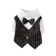 Load image into Gallery viewer, Gentleman Dog Clothes Wedding Suit Formal Shirt For Small Dogs Bowtie Tuxedo Pet Outfit Halloween Christmas Costume For Cats