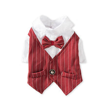 Load image into Gallery viewer, Gentleman Dog Clothes Wedding Suit Formal Shirt For Small Dogs Bowtie Tuxedo Pet Outfit Halloween Christmas Costume For Cats