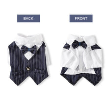 Load image into Gallery viewer, Gentleman Dog Clothes Wedding Suit Formal Shirt For Small Dogs Bowtie Tuxedo Pet Outfit Halloween Christmas Costume For Cats