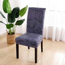 Load image into Gallery viewer, Geometric Dining Chair Cover Spandex Elastic Chair Slipcover Case Stretch Chair Covers for Wedding Hotel Banquet Dining Room