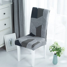 Load image into Gallery viewer, Geometric Dining Chair Cover Spandex Elastic Chair Slipcover Case Stretch Chair Covers for Wedding Hotel Banquet Dining Room