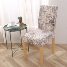 Load image into Gallery viewer, Geometric Dining Chair Cover Spandex Elastic Chair Slipcover Case Stretch Chair Covers for Wedding Hotel Banquet Dining Room