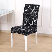 Load image into Gallery viewer, Geometric Dining Chair Cover Spandex Elastic Chair Slipcover Case Stretch Chair Covers for Wedding Hotel Banquet Dining Room