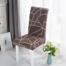 Load image into Gallery viewer, Geometric Dining Chair Cover Spandex Elastic Chair Slipcover Case Stretch Chair Covers for Wedding Hotel Banquet Dining Room