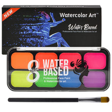Load image into Gallery viewer, Face body paint KIT maquillaje Oil Safe Kids Flash Tattoo christmas Children Party Safe Oily Paints with Brushes Drama Make Up