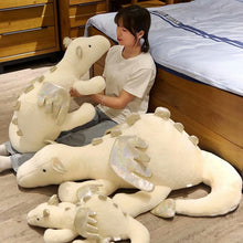 Load image into Gallery viewer, Giant Huggable Green White Dinosaur Plush Toys Stuffed Animal Pterosaurs Soft Dragon Peluche Doll Children Gifts
