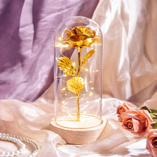 Load image into Gallery viewer, Glass Preserved Rose Galaxy Rose LED Light Artificial Flowers Gifts for Women