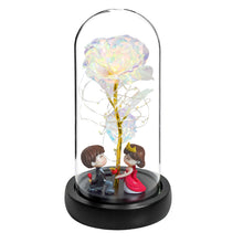 Load image into Gallery viewer, Glass Preserved Rose Galaxy Rose LED Light Artificial Flowers Gifts for Women