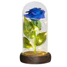 Load image into Gallery viewer, Glass Preserved Rose Galaxy Rose LED Light Artificial Flowers Gifts for Women