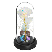 Load image into Gallery viewer, Glass Preserved Rose Galaxy Rose LED Light Artificial Flowers Gifts for Women