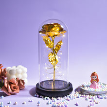 Load image into Gallery viewer, Glass Preserved Rose Galaxy Rose LED Light Artificial Flowers Gifts for Women