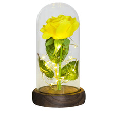 Load image into Gallery viewer, Glass Preserved Rose Galaxy Rose LED Light Artificial Flowers Gifts for Women