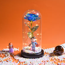 Load image into Gallery viewer, Glass Preserved Rose Galaxy Rose LED Light Artificial Flowers Gifts for Women