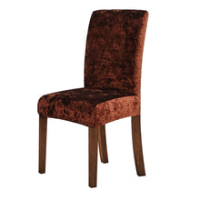 Load image into Gallery viewer, Cheap Velvet Dining Chair Cover Elastic Stretch Chair Slipcover