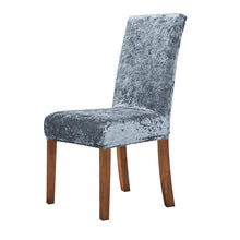 Load image into Gallery viewer, Cheap Velvet Dining Chair Cover Elastic Stretch Chair Slipcover