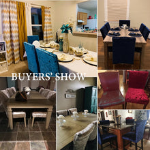 Load image into Gallery viewer, Cheap Velvet Dining Chair Cover Elastic Stretch Chair Slipcover