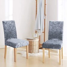 Load image into Gallery viewer, Cheap Velvet Dining Chair Cover Elastic Stretch Chair Slipcover