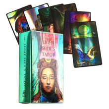 Load image into Gallery viewer, Golden Art Nouveau Tarot Board Game Toys Oracle Divination Prophet Prophecy Card Poker Gift Prediction Oracle