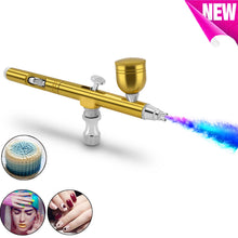 Load image into Gallery viewer, Gravity Feed Dual-Action Airbrush Paint Spray Gun Kit Set For Makeup Nail Art Design Tattoo Cake Decorating DIY NailArt7cc0.3mm