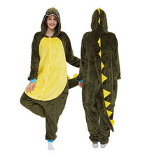 Load image into Gallery viewer, Green Dragon Kigurumis Women Pajama Onesie Animal Onepiece Men Adult Carnival Funny Sleepwear Cosplay Homewear Costume Apparel