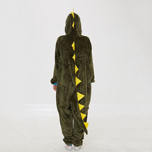 Load image into Gallery viewer, Green Dragon Kigurumis Women Pajama Onesie Animal Onepiece Men Adult Carnival Funny Sleepwear Cosplay Homewear Costume Apparel
